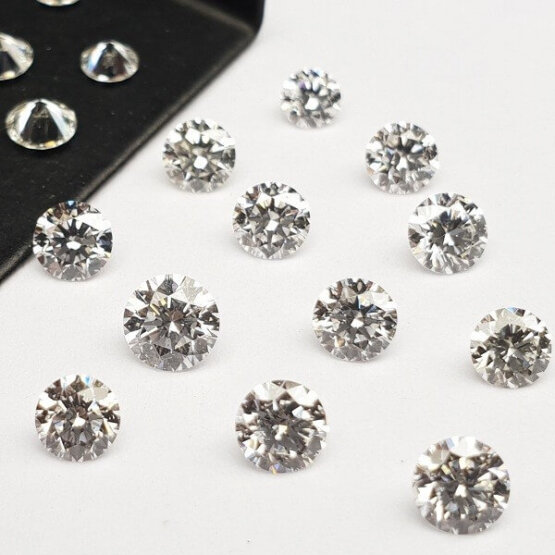 Round Shape Lab Grown Melee Diamond