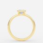 Aerin Emerald Bezel Lab Created Diamond Engagement Ring