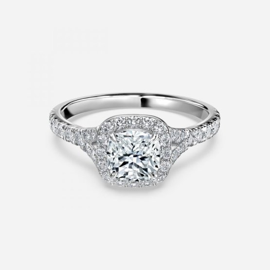 Chelsea Cushion Halo Lab Grown Diamond Engagement Ring