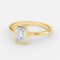 Aerin Emerald Bezel Lab Created Diamond Engagement Ring