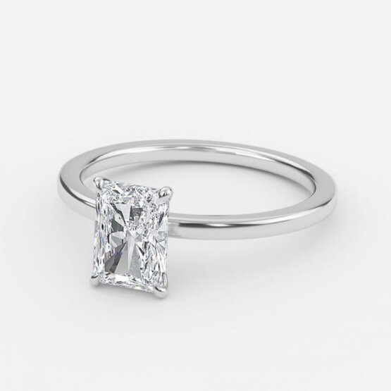 Jiani Radiant Solitaire Lab Grown Diamond Engagement Ring