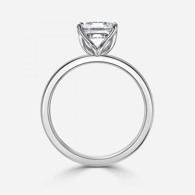 Kolm Asscher Lab Grown Diamond Solitaire Engagement Ring